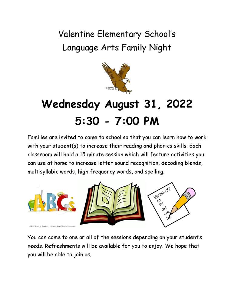 Language Arts Family Night